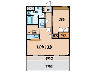 刈宿 徒歩7分 1階の物件間取画像